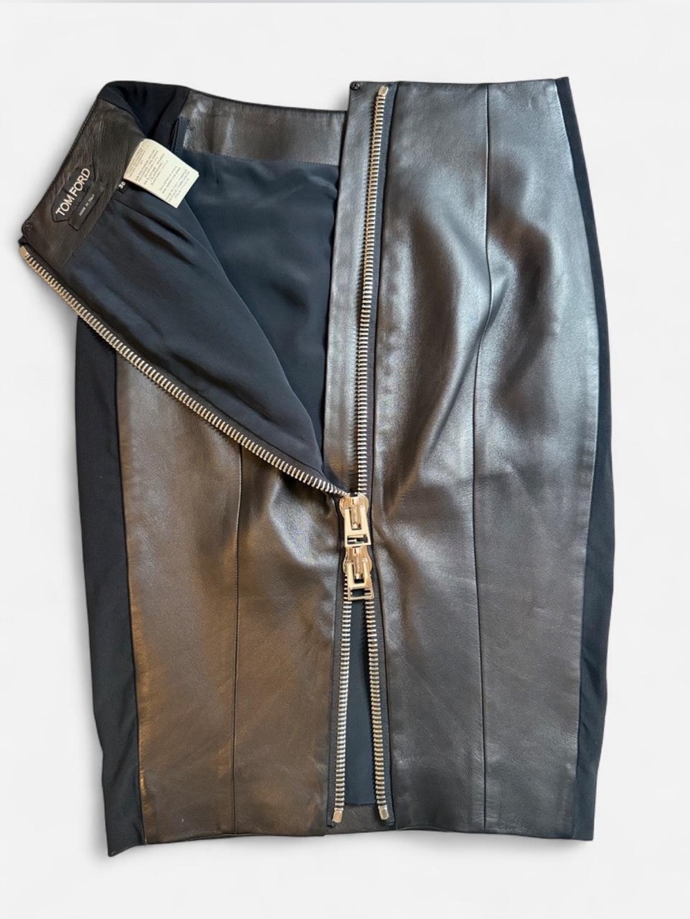 Tom Ford leather pencil skirt